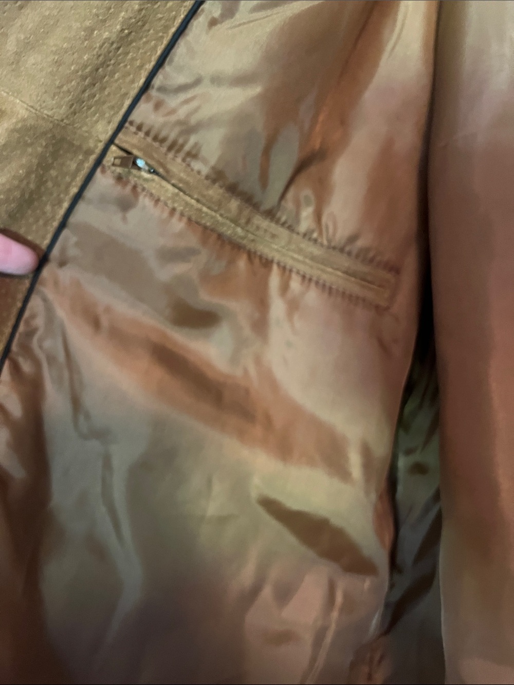 Boston Harbour Outdoor Wear Men's Suede Cognac Jacket Size XL - Picture 8 of 10